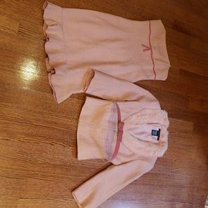 Clearance sale. Dress suite with fur collar